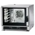 HORNO ELÉCTRICO DE CONVECCIÓN PARA GASTRONOMÍA Y PASTELERÍA - MOD. MID 5 MEC - CON VAPOR DIRECTO - ALIMENTACIÓN TRIFÁSICA 400V/3/50Hz - POTENCIA KW 6,45 - CAPACIDAD: 5 X (GN 1/1 ; 60X40) - Dim. cm L 84 X P 91 X h 75