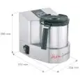 CUTTER TRITURADOR CON COCCIÓN - Mod. HOTMIXPRO GASTRO - Multifunción: mixer, cutter, sistema de cocción - Capacidad del recipiente lt 2 - Temperatura +24°/+190° C - Potencia W 2300 - Medidas cm L 25,8 x P 31,2 x 29,6h