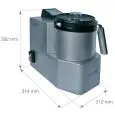 CUTTER TRITURADOR CON COCCIÓN - Mod. HOTMIXPRO EASY - Multifunción: mixer, cutter, sistema de cocción - Capacidad del recipiente lt 2 -  Temperatura +24°/+130° C - Potencia W 2000 - Dimensiones cm L 21,2 x P 31,4 x 30,2h