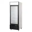 ARMARIO FRIGORÍFICO de ACERO - Mod. MCF8714GR - VENTILADO - Capacidad LT 610 - N. 1 Puerta de Cristal - TEMPERATURA 0°/+8°C - Dim. cm L 68,5 x P 80,5 x h 206,5 - CE