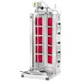 GYROS MÁQUINA COCINA KEBAB ELÉTRICOS - Mod. GYR 100 - Estructura de acero inoxidable - CAPACIDAD CARNE Kg 50-85 -  Potencia kW 7 - TRIFÁSICO - Homologación CE