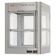 ESCAPARATE TÉRMICO - MOD. TCR 1 - Apertura de puerta por ambas caras - Plano intermedio para la exposición de productos - Potencia 1450 W - Tensión 230 V - Dimensiones: cm W 62,9 x D 71,3 x 88,1 h - Norma CE
