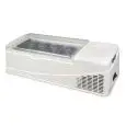 EXPOSITOR REFRIGERADO DE SOBREMESA - MOD. GELATISSIMO F9 - Capacidad LT. 62 - Refrigeración ESTÁTICA - TEMPERATURA 0°/-18° - Medidas Cm. L 125,5 x P 52,5 x h 36 - CE