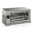 TOSTADOR - MOD. GENOVA 3 COR - N. 1 PISO - CAPACIDAD DE TOSTADAS N. 6 - Alimentación monofásica V 230/50Hz - POTENCIA W 2900 - MEDIDAS Cm A 47,5 X F 26,5 X h 24 - CE