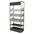 EXPOSITOR PER PAN EMPAQUETADO - Mod. ESPOSITORE MURALE II. - N. 3 BALDAS INCLINADAS + N. 2 ESTANTES - Dimensiones cm L 100 x P 60 x 214h