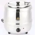 SOPERA ELÉCTRICA - Mod. SP10S.S. - Contenedor desmontable de acero inox - Capacidad lt. 9 - Potencia W 400 - Alimentación monofásica - Medidas cm ø A 33 x 36h - Homologación CE