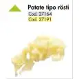 DISCO PARA PATATAS TIPO "ROSTI" - Diámetro del disco 190 mm