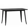 Mesa - color negro - Estructura en metal pintado - Modelo 1418-CT120N-01