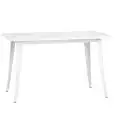 Mesa - color blanco - Estructura en metal pintado - Modelo 1418-CT120W-03