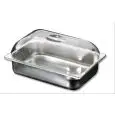TAPA CÚPULA DE POLICARBONATO PARA CUBETAS DE HELADERÍA - MEDIDAS mm. L 360 x P 250 x 80 h