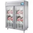 ARMARIO DE MADURACIÓN Y CONSERVACIÓN DE CARNE - MOD. 141CTMAX PV - INDUSTRIA 4.0 - PANEL TÁCTIL - GESTIÓN DE HUMEDAD - TEMPERATURA DE FUNCIONAMIENTO -6°/+40°C - CAPACIDAD Kg 120 - 2 PUERTAS DE VIDRIO - DIM. Cm L 144 x P 80 x A 202 - NORMA CE