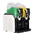 GRANIZADORA ELECTRÓNICA - MOD. BLARGE 2 - IDEAL PARA SORBETES Y CÓCTELES - N. 2 CUBAS - N. 1 COMPRESOR - Capacidad LT 7,5 + 7,5 - ENFRIAMIENTO DEL PRODUCTO DESDE LA BASE DE LA CUBA - Dim. Cm. L 44 x P 47,6 x h 61 - CE