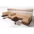 COLECCIÓN ABACO - MOD. ABACO - PIES DE ACERO - ASIENTO Y RESPALDO EN TEJIDO - POSIBILIDAD DE CREAR DIFERENTES COMPOSICIONES FÁCILMENTE MODIFICABLES - PARA USO INTERNO - A PETICIÓN OTROS ACABADOS DISPONIBLES - HOMOLOGACIÓN CE