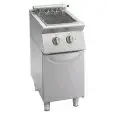 BARBACOA CONTACT - MOD. GL72GE - COCCIÓN DIRECTA SOBRE LA RESISTENCIA - N. 1 COMPARTIMENTO NUETRO CON PUERTA - TRIFÁSICO - DimensionesS Cm L 40 X P 70 X h 90 - Peso Kg 50