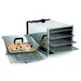 DESHIDRATADOR - MOD. FD3214/4 - ESTRUCTURA DE ACERO INOXIDABLE - FLUJO DE AIRE CALIENTE HORIZONTAL CON TEMPERATURA CONSTANTE - N. 4 ESTANTES - POTENCIA W 630 - DIM. Cm L 33 x P 53 x 31 h -CE