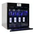 DISPENSADOR PARA COPAS DE VINO - Plug & Play - Mod. EVO - Módulo de 4  botellas - Control de acceso - Posibilidad de abrir un número ilimitado de botellas - Sistema de doble temperatura - Ningún mantenimiento - Alimentación 230V/1/-50Hz - Dimensioni cm L 