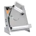 EXTENDEDORA DE PIZZAS - LAMINADORA - 2 PAREJAS DE RODILLOS (rodillos superiores inclinados) mod. DSA 420 - Largo Rodillo cm 40 - Potencia hp 0,33 - 230 V monofásico - MedidasL 58,5 x F 43,5 x H 79 cm - Peso Kg. 37 - CE