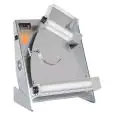 EXTENDEDORA DE PIZZAS - LAMINADORA - 2 PAREJAS DE RODILLOS (rodillos superiores inclinados) mod. DSA 420 TG - ARRANQUE AUTOMÁTICO CON SENSORES - TEMPORIZADOR AJUSTABLE - Largo Rodillo cm 40 - Potencia hp 0,33 -  230 V monofásico - CE