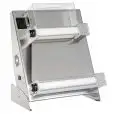 EXTENDEDORA DE PIZZAS - LAMINADORA - RODILLOS PARALELOS - PEDAL ELÉCTRICO - mod. DSA 420 RP - Largo Rodillo cm 40 - Potencia hp 0,25 -  230 V monofásico - Medidas A 58,5 x F 43,5 x H 71,5 cm - Peso Kg. 38 -  CE