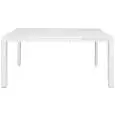 Mesa - color blanco - Estructura en metal pintado, tablero extensible en MDF lacado - Modelo 1457-65dta