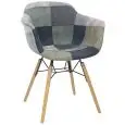 Poltroncina - color fantasia - Estructura en madera de haya e metal pintado, scocca imbottita, rivestimento en tessuto - Modelo 1523-D23PK17-01