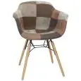 Poltroncina - color fantasia - Estructura en madera de haya e metal pintado, scocca imbottita, rivestimento en tessuto - Modelo 1523-D23PK18-01