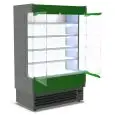 EXPOSITOR MURAL REFRIGERADO CON PUERTAS ABATIBLES - MOD. VULCANO VB 60 VERNICIATO - IDEAL PARA EMBUTIDOS Y PRODUCTOS LÁCTEOS - de BAJO CONSUMO ENERGÉTICO - VENTILADO - Temperatura mínima de trabajo °C +3/+5 - AUTOSERVICIO - NO MODULAR - CE