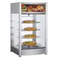 VITRINA CALIENTE - MOD. RTR97L2 - Estructura de acero inox - N. 4 estantes rotativos - Termostato +30° /+90° C - Alimentación V220-240 50/60 Hz - Dimensiones cm L 46 x P 45 x 78,5h