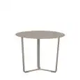 Tavolino - color tórtola - Estructura en aluminio pintado - Modelo 1557-T13-T
