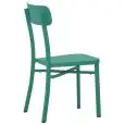 Sedia - color Verde - Estructura en aluminio pintado - Modelo 1581-MC039C