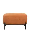 Pouf - color arancione - Estructura en metal pintado, rivestimento en tessuto - Modelo 1603-06TA-01