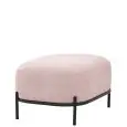 Pouf - color rosa - Estructura en metal pintado, rivestimento en tessuto - Modelo 1603-06TLR-pink