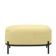 Pouf - color giallo - Estructura en metal pintado, rivestimento en tessuto - Modelo 1603-06TLR-yellow