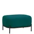 Pouf - color verde - Estructura en metal pintado, rivestimento en tessuto - Modelo 1603-06TP