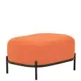 Pouf - color arancione - Estructura en metal pintado, rivestimento en tessuto - Modelo 1603-06TR-02
