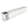 CÁMARA BAR REFRIGERADA EMPOTRABLE - MOD. CIR770/TN450 - Temperatura TN +4°C/+8°C - L. 450 cm - CON UNIDAD CONDENSADORA INCORPORADA