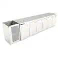 CÁMARA BAR REFRIGERADA EMPOTRABLE - MOD. CIR850/TN350 - Temperatura TN +4°C/+8°C - L. 350 cm - CON UNIDAD CONDENSADORA INCORPORADA