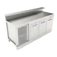 BAJO MOSTRADOR BAR REFRIGERADO - SEMIACABADO - MOD. BBR20CB3V - Alimentación monofásica V230/50hz - Con predisposición para la BARRA - Encimera INCLINADA - CON UNIDAD CONDENSADORA INCORPORADA - Medidas cm L 200 x P 70 x h 113,1