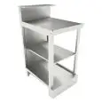 BAJO MOSTRADOR BAR neutro - SEMIACABADO - MOD. BBN05 - Con predisposición para la BARRA  - Encimera de trabajo CON INCLINACIÓN - Medidas cm L 50 x P 70 x h 113,1