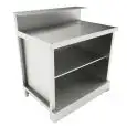 BAJO MOSTRADOR BAR neutro - SEMIACABADO - MOD. BBN10 - Con predisposición para la BARRA  - Encimera de trabajo CON INCLINACIÓN - Medidas cm L 100 x P 70 x h 113,1