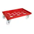CARRO PORTACAJAS - MOD. CB1449 - Cuba en ABS - Para cajas de pizza cm 60x40 - Dimensiones cm L 62 x P 42 x 16,5h
