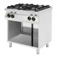 COCINA DE GAS 4 FUEGOS - MOD. CC74G - Compartimento abierto - Potencia kW 19 - Dimensiones: cm L 80 x P 70 x H 90 - CE