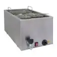 CUECEPASTAS ELÉCTRICO DE SOBREMESA - MOD. CC10 - N. 1 CUBA Lt 25 - MONOFÁSICO 230V - DIMENSIONES cm L 34 x P 60 x H 30 - CE