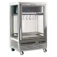 VITRINA REFRIGERADA VERTICAL PARA LA EXPOSICIÓN DE CARNE - MOD. MEAT 276 - ESTRUCTURA DE ALUMINIO - ESTÁTICO - POTENCIA W 400 - CAPACIDAD LT. 275 - TEMPERATURA +1°/+6°C - DIM cm L 79,5 x P 76 x H 124 - CE