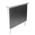 Laterales terminales de acero Inox natural con acabado Scotch Brite
