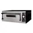 HORNO ELÉCTRICO MECÁNICO PARA PIZZA - Mod. BASIC 6 - N. 1 cámara - Superficie de cocción con piedras refractarias - Medidas de la Cámara de cocción cm 66x99x14h - N. Pizzas 6 (Ø cm 32) - Potencia 7,2 Kw - CE