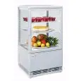 VITRINA EXPOSITORA REFRIGERADA VERTICAL PARA BEBIDAS - COLOR BLANCO - Mod. RC58W - Temperatura +2°/+12°C - Capacidad lt. 58 - Alimentación MONOFÁSICAV230/1 - POTENCIA W 180 - DIMENSIONES cm. L 42,8 x P 38,6 x h 81 - Peso Kg. 30