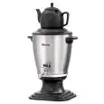 TETERA SAMOVAR - MOD. 191004 - DE ACERO INOX Y PLÁSTICO - CAPACIDAD LT 3,2 - ALIMENTACIÓN MONOFÁSICA 230V/1/50Hz - POTENCIA KW 2 - DIMENSIONES cm L 27 x P 27,5 x H 49,5 (CON JARRA)