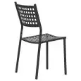 Sedia - color negro - Estructura en metal pintado - Modelo 1699-UE03N