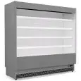 EXPOSITOR MURAL REFRIGERADO CON COSTADOS CIEGOS - MOD. VULCANO VC 80 INOX - APTO PARA EMBUTIDOS Y PRODUCTOS LÁCTEOS - DE BAJO CONSUMO - VENTILADO - TEMPERATURA MÍNIMA DE TRABAJO °C +3/+5 - NO MODULAR - CE
